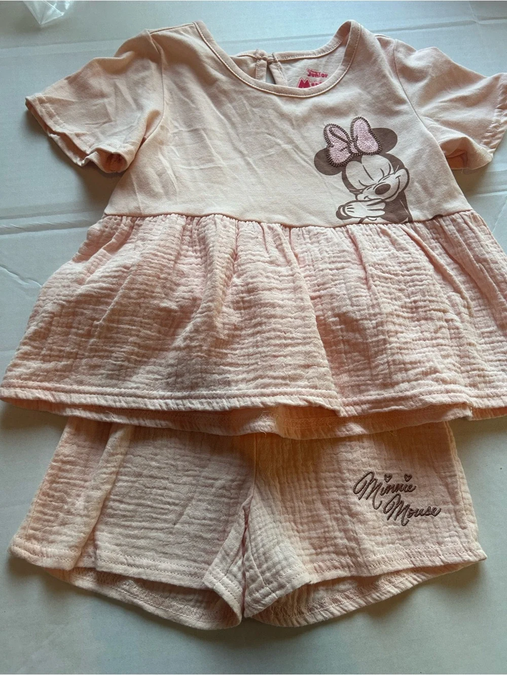 Disney Minnie Mouse Light Pink Girls' Short set